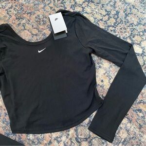 Nike Long Sleeve Crop Chill Knit